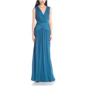 NWT BCBGMax Azria Kaeya V-Neck Draped Gown